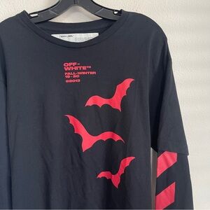 Off White Virgil Fall Winter 19 - 20 Bat Wings Long Sleeve T Shirt